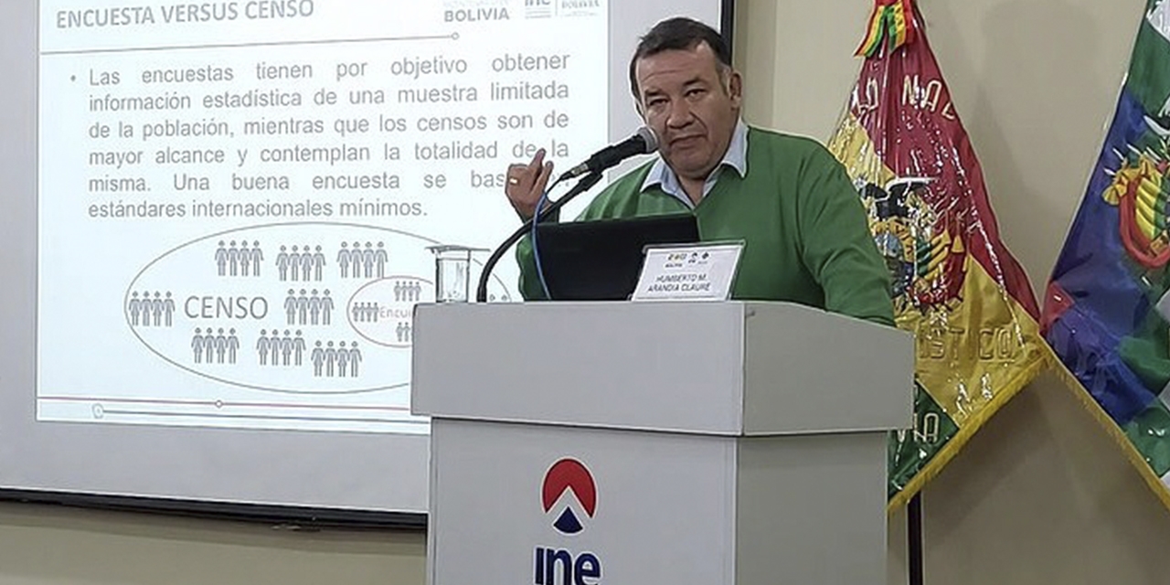 INE se dirige a Mario Aguilera como gobernador de Santa Cruz y le envía información sobre el Censo nacional